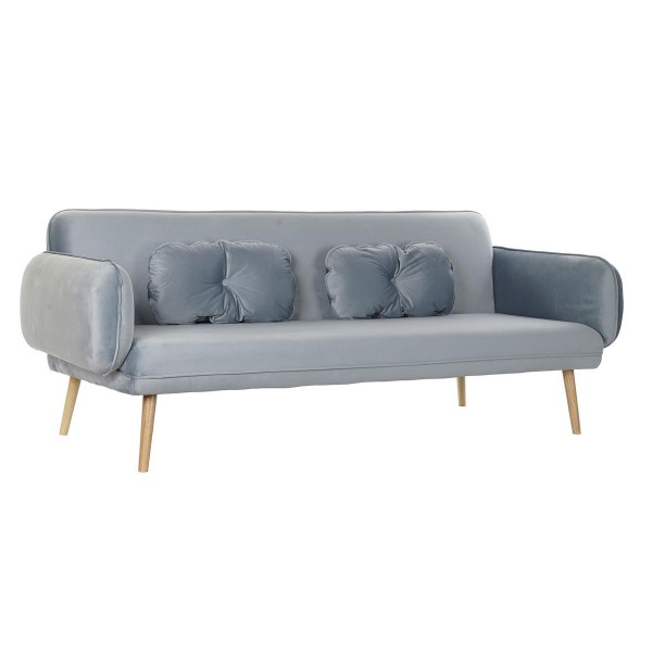 Καναπές DKD Home Decor Μέταλλο πολυεστέρας Sky μπλε (200 x 85 x 80 cm)