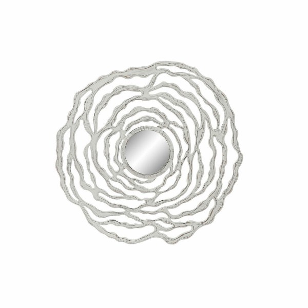 Τοίχο καθρέφτη DKD Home Decor 8424001849963 Κρυστάλλινο Λευκό Σύγχρονη Ξύλο MDF Μαρινάτος (119 x 2 x 119 cm)