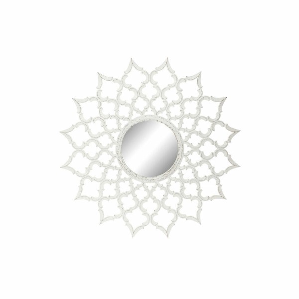 Τοίχο καθρέφτη DKD Home Decor 8424001849987 Κρυστάλλινο Λευκό Ξύλο MDF Μαρινάτος (120 x 3 x 120 cm)