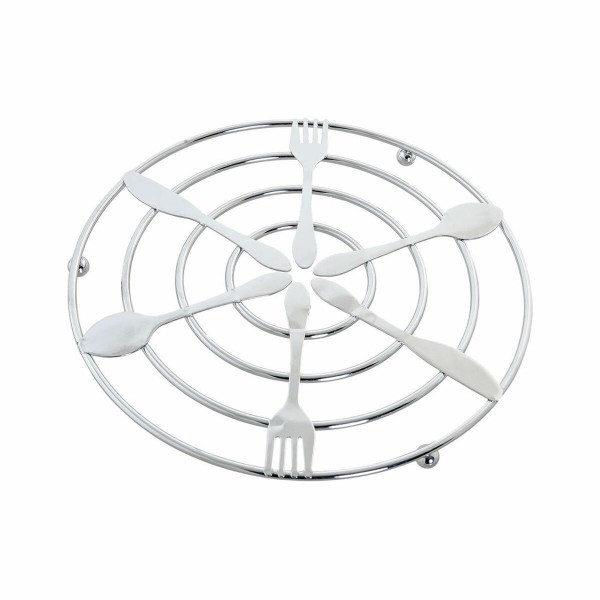 Σουπλά DKD Home Decor Ασημί Μέταλλο (20 x 20 x 1 cm) Σουπλά DKD Home Decor Ασημί Μέταλλο (20 x 20 x 1 cm)