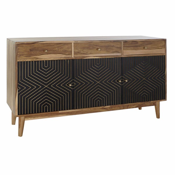 Σκευοθήκη DKD Home Decor Μαύρο Σύγχρονη Φυσικό (140 x 40 x 76 cm)