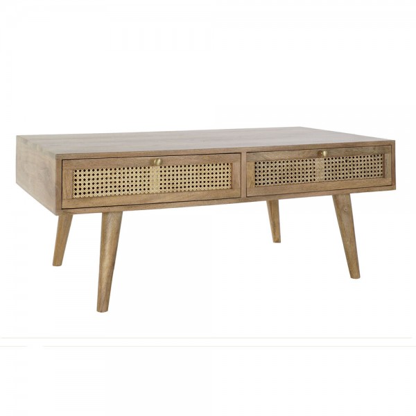 Τραπεζάκι Καφέ DKD Home Decor ρατάν Ξύλο από Μάνγκο (115 x 60 x 46 cm)