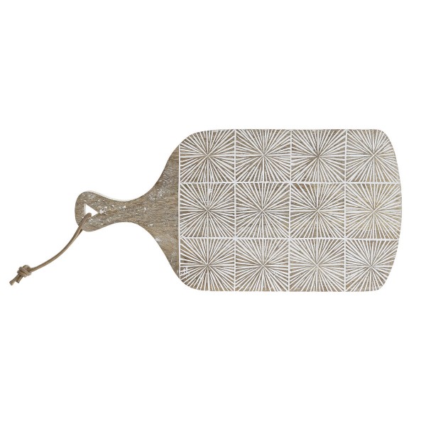Πίνακας κοπής DKD Home Decor Λευκό Ξύλο από Μάνγκο (45 x 22,5 x 2 cm)