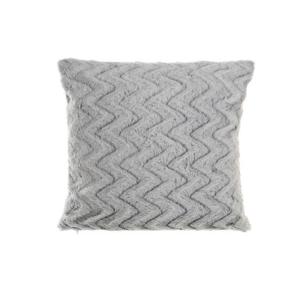 Μαξιλάρι DKD Home Decor πολυεστέρας Ζιγκ-ζαγκ Αλουμίνιο Δίχρωμα (45 x 10 x 45 cm)