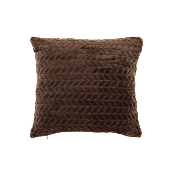 Μαξιλάρι DKD Home Decor Καφέ πολυεστέρας Αλουμίνιο (45 x 10 x 45 cm)