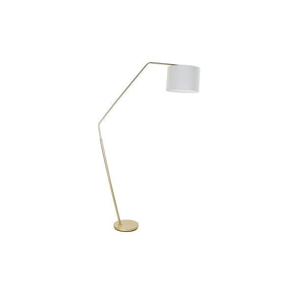 Φωτιστικό Δαπέδου DKD Home Decor Χρυσό Μέταλλο πολυεστέρας λινό Λευκό Glam (91 x 31 x 196 cm)