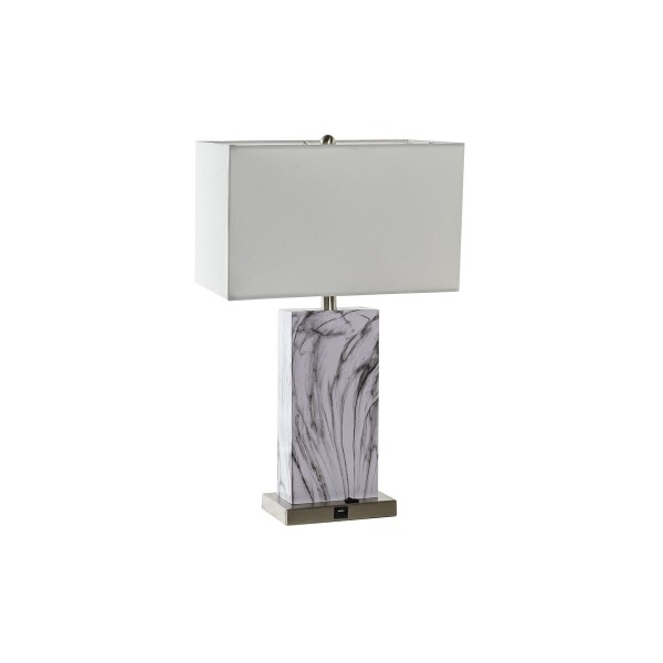 Επιτραπέζιο Φωτιστικό DKD Home Decor Λευκό Μάρμαρο 220 V 50 W Σύγχρονη (38 x 23 x 60 cm)