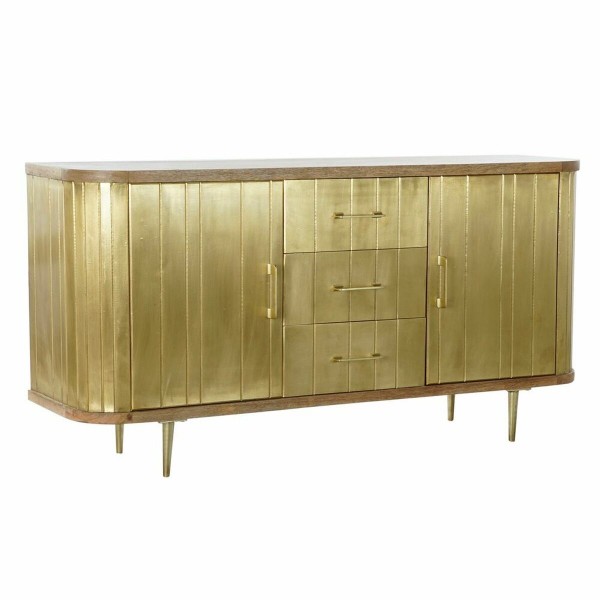 Σκευοθήκη DKD Home Decor Χρυσό Φυσικό Ορείχαλκος Ξύλο από Μάνγκο (150 x 43 x 77 cm)