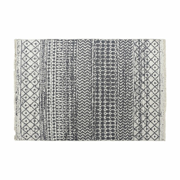 Χαλί DKD Home Decor Λευκό Γκρι πολυεστέρας βαμβάκι (160 x 230 x 1 cm)