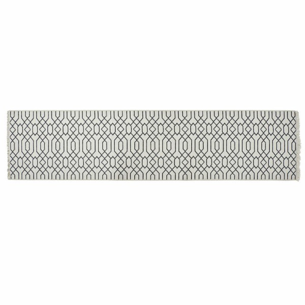 Χαλί DKD Home Decor Λευκό Γκρι πολυεστέρας βαμβάκι (60 x 240 x 1 cm)