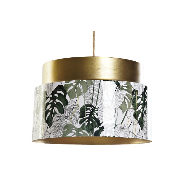 Φωτιστικό Οροφής DKD Home Decor Χρυσό Λευκό Πράσινο 220 V 50 W (35 x 35 x 23 cm)