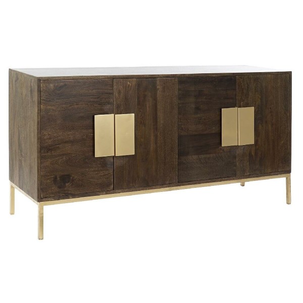 Σκευοθήκη DKD Home Decor Μέταλλο Καφέ Ξύλο από Μάνγκο (147 x 43 x 75 cm)