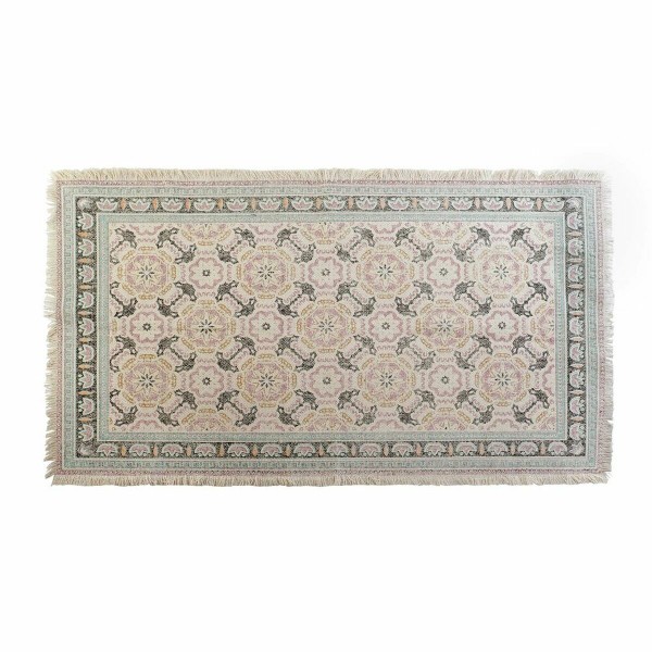Χαλί DKD Home Decor Πράσινο Μπορντό Άραβας Πλακάκι (120 x 180 x 0,5 cm)