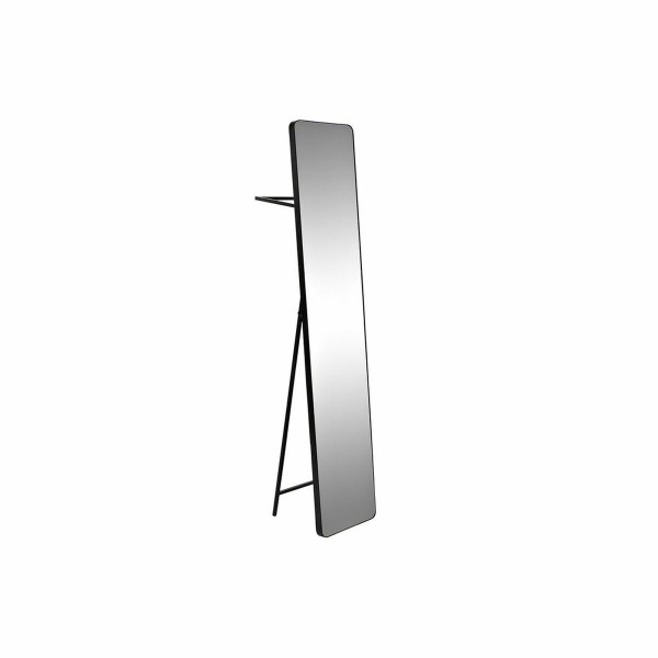 Τοίχο καθρέφτη DKD Home Decor Καθρέφτης Μαύρο Χάλυβας (30 x 36 x 150 cm)