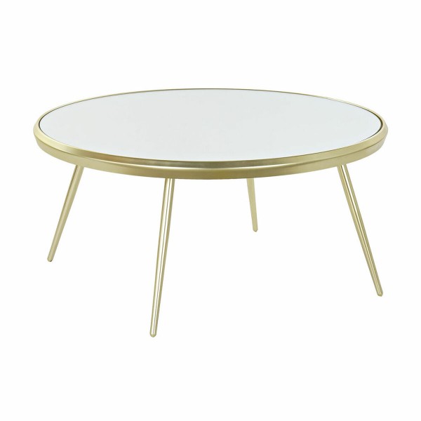 Τραπεζάκι Καφέ DKD Home Decor Καθρέφτης Χάλυβας (83,5 x 83,5 x 40 cm)
