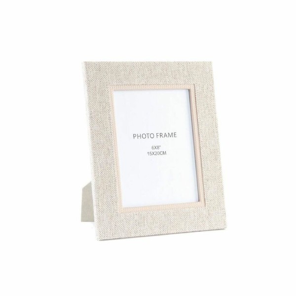 Κορνίζα DKD Home Decor Μπεζ λινό (19 x 1,6 x 24 cm)