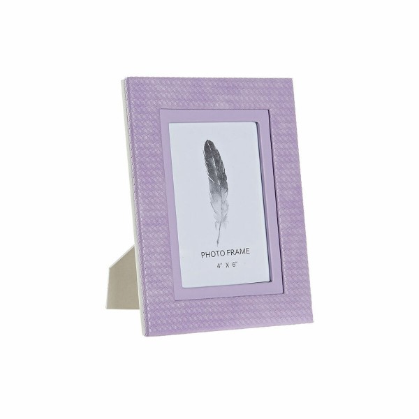 Κορνίζα DKD Home Decor 8424001859962 Λιλά PU Ρομαντικό (16,5 x 2 x 21,5 cm)