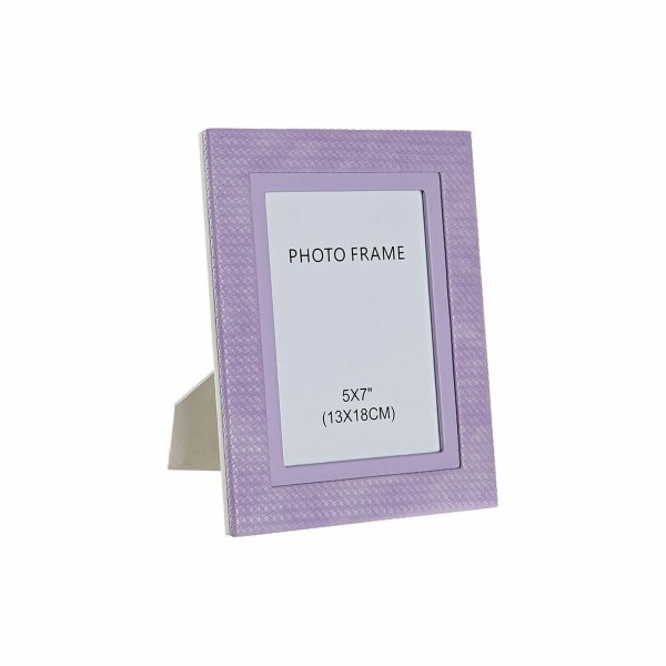 Κορνίζα DKD Home Decor 8424001859979 Λιλά PU Ρομαντικό (19 x 2 x 24 cm)