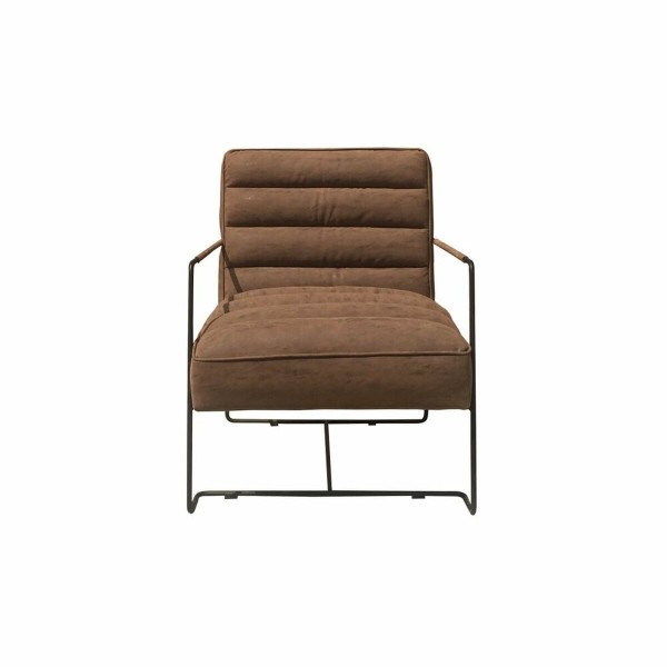 Πολυθρόνα DKD Home Decor 8424001859986 Μαύρο Μέταλλο Καφέ PU (62,5 x 74 x 80 cm)