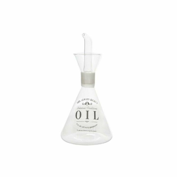 Λαδιέρα DKD Home Decor Διαφανές Βοροπυριτικό γυαλί (500 ml) (10.5 x 10.5 x 24 cm)
