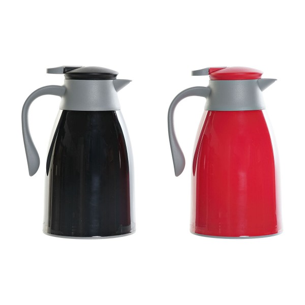 Θερμο Κανάτα DKD Home Decor 1 L Κρυστάλλινο πολυπροπυλένιο (x2)