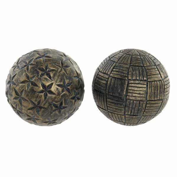 Διακοσμητική Φιγούρα DKD Home Decor Ρητίνη Παλαιωμένο φινίρισμα (10 x 10 x 10 cm) (2 pcs)