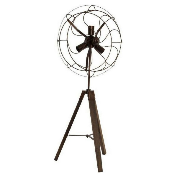 Φωτιστικό Δαπέδου DKD Home Decor Μέταλλο Ξύλο Χαλκός (46 x 46 x 106 cm)