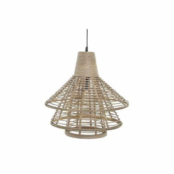 Φωτιστικό Οροφής DKD Home Decor Καφέ ρατάν 220 V (43 x 43 x 43 cm)