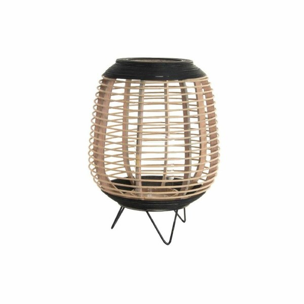 Κηροπήγιο DKD Home Decor Κρυστάλλινο Μαύρο Μέταλλο Καφέ Διακοσμητική κανάτα (32 x 32 x 43 cm)