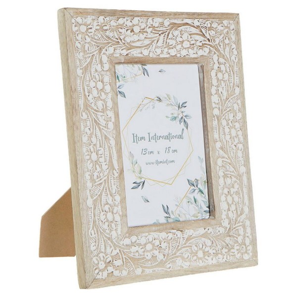 Κορνίζα DKD Home Decor S3021583 Καφέ Λευκό Ξύλο από Μάνγκο Ινδός (22,5 x 2 x 28 cm)