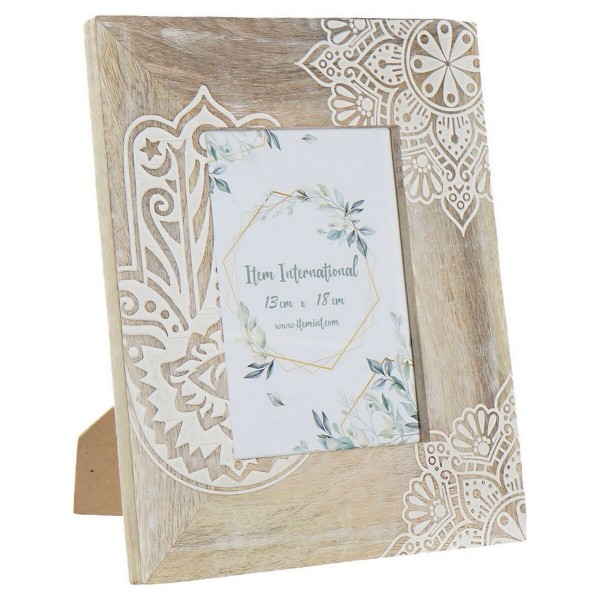 Κορνίζα DKD Home Decor S3021596 Καφέ Ξύλο από Μάνγκο Ινδός (23 x 2 x 28 cm)