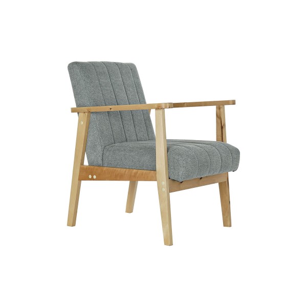 Πολυθρόνα DKD Home Decor Φυσικό πολυεστέρας Sky μπλε Τζίντζερ (63 x 68 x 81 cm)