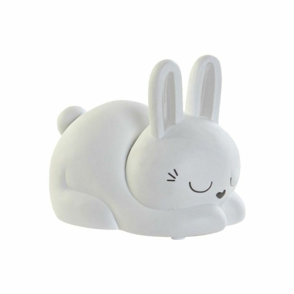 Επιτραπέζιο Φωτιστικό DKD Home Decor Λευκό Πορσελάνη 25W 220 V LED Κουνέλι (17 x 11 x 12 cm)