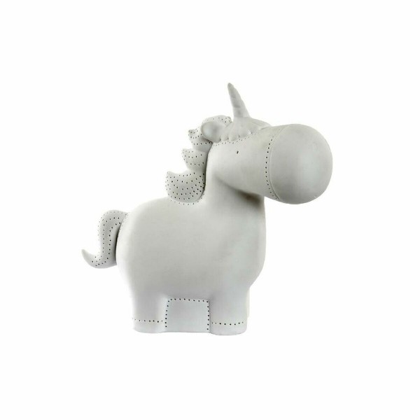 Επιτραπέζιο Φωτιστικό DKD Home Decor Λευκό Πορσελάνη 25W 220 V LED Μονόκερος (26 x 14 x 25.5 cm)