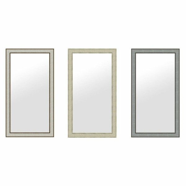 Τοίχο καθρέφτη DKD Home Decor Κρυστάλλινο Γκρι Μπεζ πολυστερίνη (36 x 2 x 66 cm) (3 pcs)