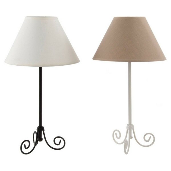 Επιτραπέζιο Φωτιστικό DKD Home Decor Μαύρο Μέταλλο Καφέ πολυεστέρας 220 V 40 W (22 x 40 x 40 cm) (2 pcs)