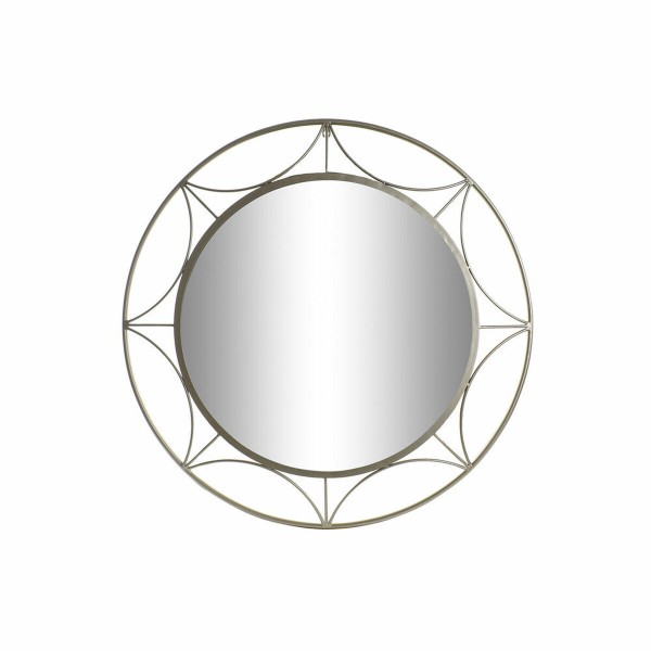Τοίχο καθρέφτη DKD Home Decor Κρυστάλλινο Χρυσό Σίδερο (80 x 2 x 80 cm)