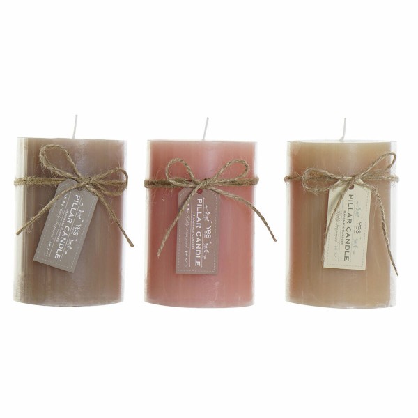 Κερί DKD Home Decor (6.8 x 6.8 x 10 cm) (3 pcs)