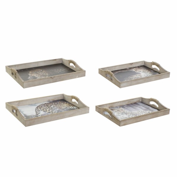 Δίσκος DKD Home Decor (2 pcs) (40 x 30 x 6 cm)