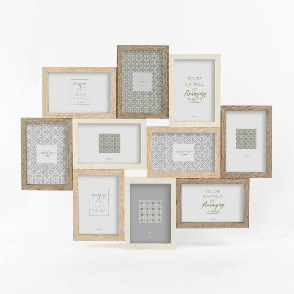 Κορνίζα DKD Home Decor Φυσικό Ξύλο Πολύχρωμο Boho (56 x 2 x 37,5 cm)