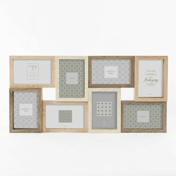Κορνίζα DKD Home Decor Φυσικό Ξύλο Πολύχρωμο Boho (56 x 2 x 28 cm)