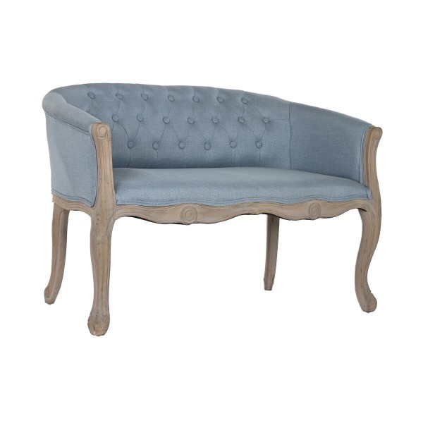 Καναπές DKD Home Decor Μπλε πολυεστέρας ξύλο καουτσούκ (107 x 61 x 71 cm)