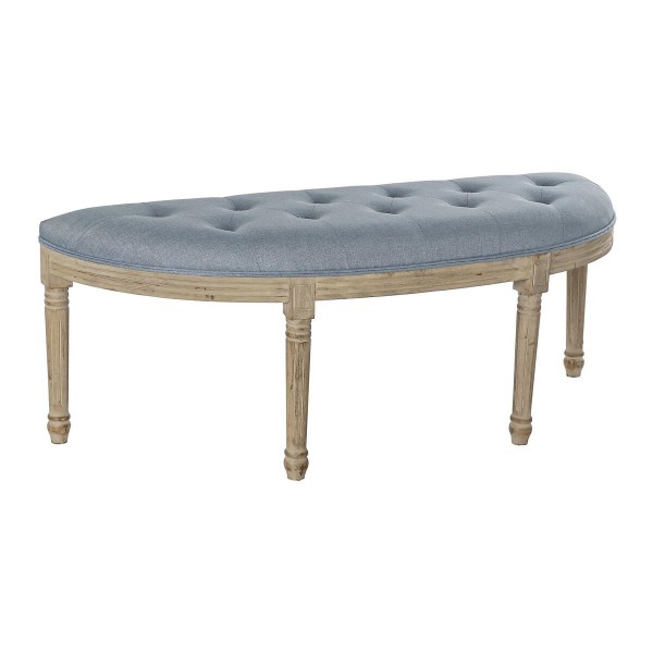 Σκαμπό DKD Home Decor   Φυσικό Μπλε πολυεστέρας Βελούδο ξύλο καουτσούκ (125 x 43 x 48 cm)