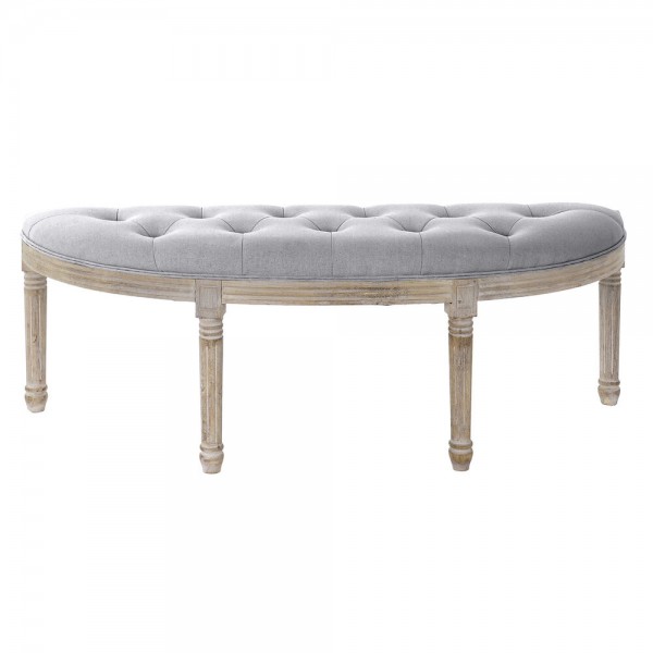 Σκαμπό DKD Home Decor Ανοιχτό Γκρι (125 x 43 x 48 cm)
