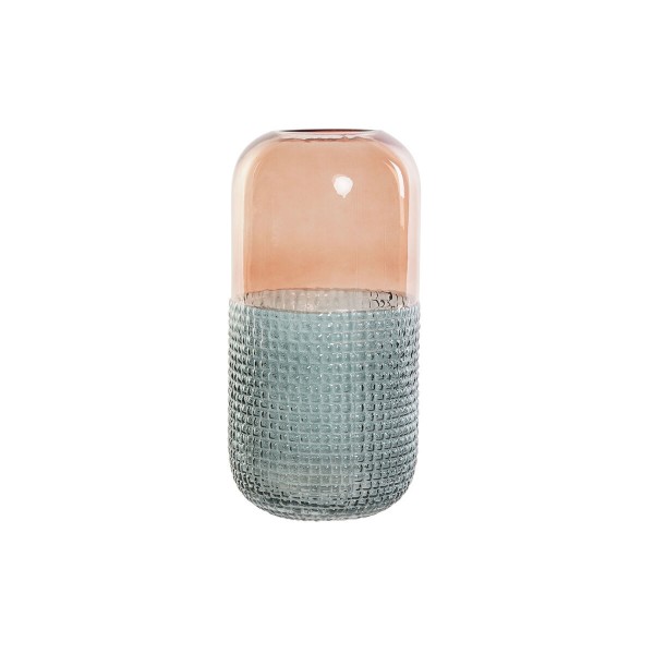 Βάζο DKD Home Decor Κρυστάλλινο Δίχρωμα Σύγχρονη (15,5 x 15,5 x 30,5 cm)