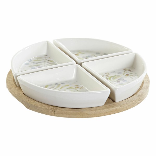 Σετ Ορεκτικών DKD Home Decor Διακοσμητική κανάτα Πήλινα (5 pcs) (21.5 x 21.5 x 1 cm)