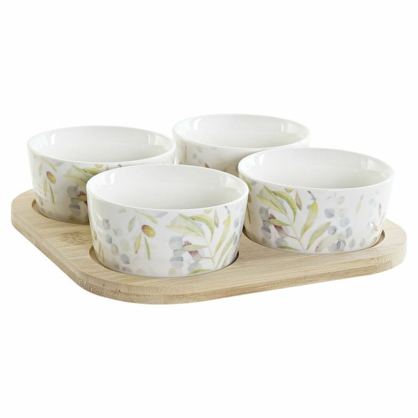 Σετ Ορεκτικών DKD Home Decor Διακοσμητική κανάτα Πήλινα (5 pcs) (19.7 x 19.7 x 1 cm)
