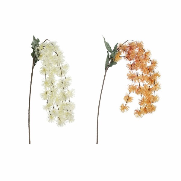 Ανθοδέσμες DKD Home Decor Λευκό Πορτοκαλί EVA (οξικός αιθυλεστέρας) (2 pcs) (25 x 5 x 130 cm)