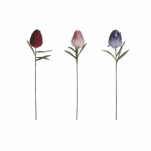 Διακοσμητικό Λουλούδι DKD Home Decor Ροζ EVA (οξικός αιθυλεστέρας) Μπορντό Λιλά (3 pcs) (10 x 10 x 78 cm)