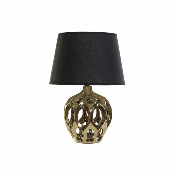 Επιτραπέζιο Φωτιστικό DKD Home Decor Κεραμικά Μαύρο Χρυσό βαμβάκι (30 x 30 x 44 cm)
